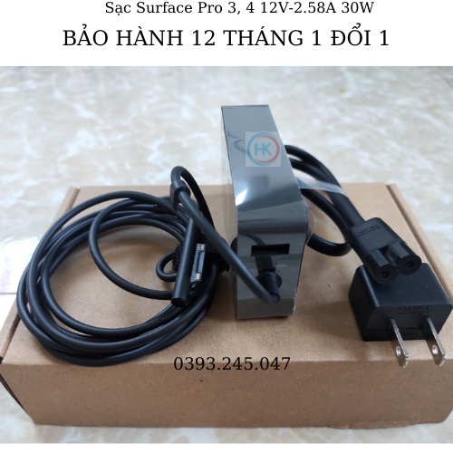 Sạc Adapter Surface Pro 3-4 15V-2.58A 44W Microsoft Surface Pro 3 Pro4 Model 1625 1724 1796 1824 1901