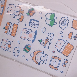 [Bottu] Sticker/nhãn dán dễ thương 4 tấm