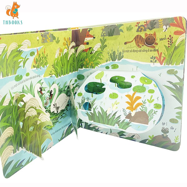 Sách hay cho bé - Khám phá thế giới nhỏ Nhà Của Động Vật - Sách tương tác lật mở cho trẻ