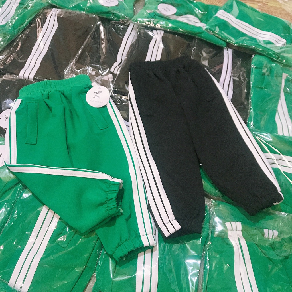 Quần dài dáng thể thao kẻ sọc 3 vạch cho bé yêu Q0001