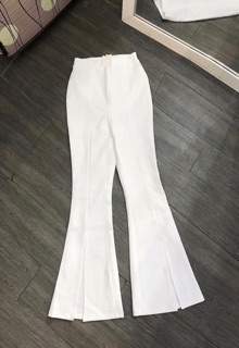 Quần ống loe xẻ đủ màu