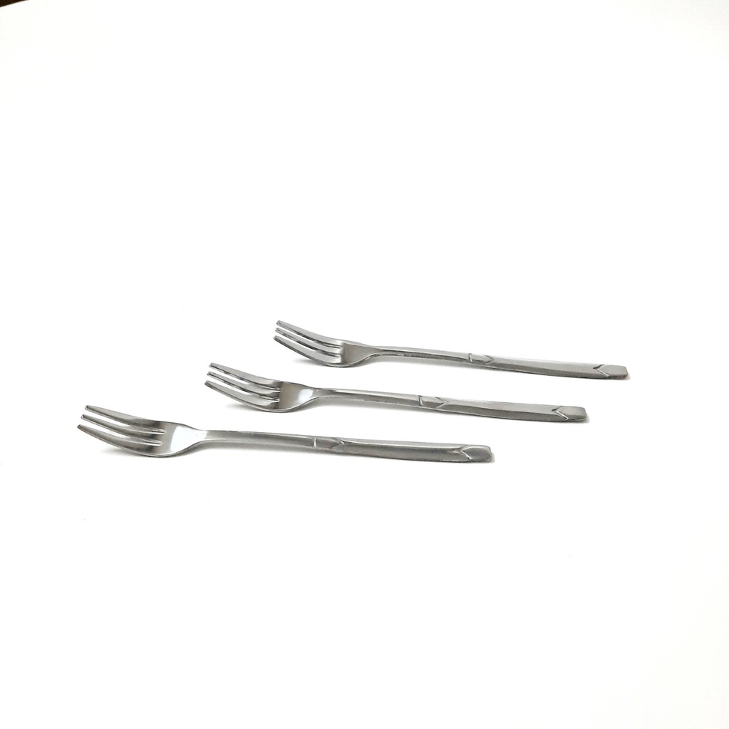 Dĩa inox loại nhỏ dùng để ăn hoa quả dài 13.5 cm
