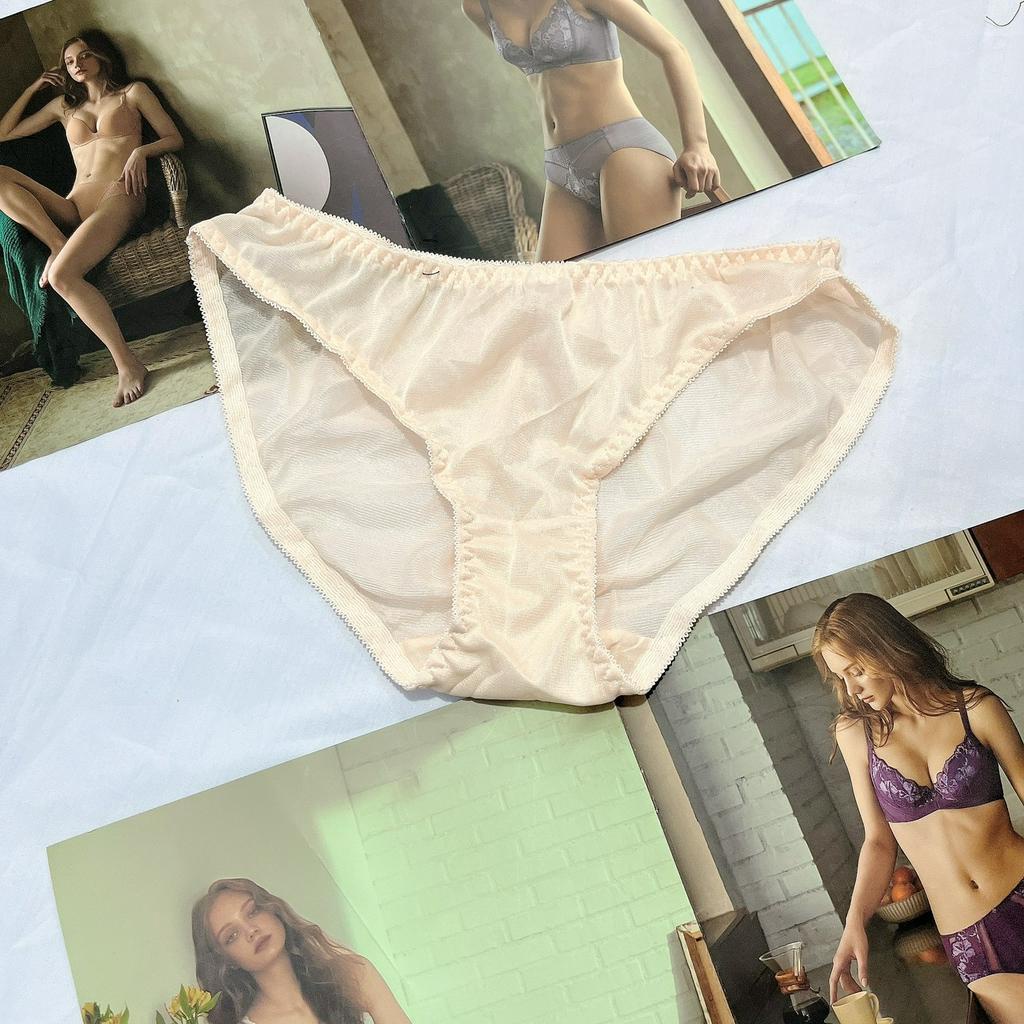 Quần lót nữ thun lạnh trơn bóng cao cấp Angel lưng nhỏ chất liệu thoáng mát thoải mái size từ 45kg-60kg