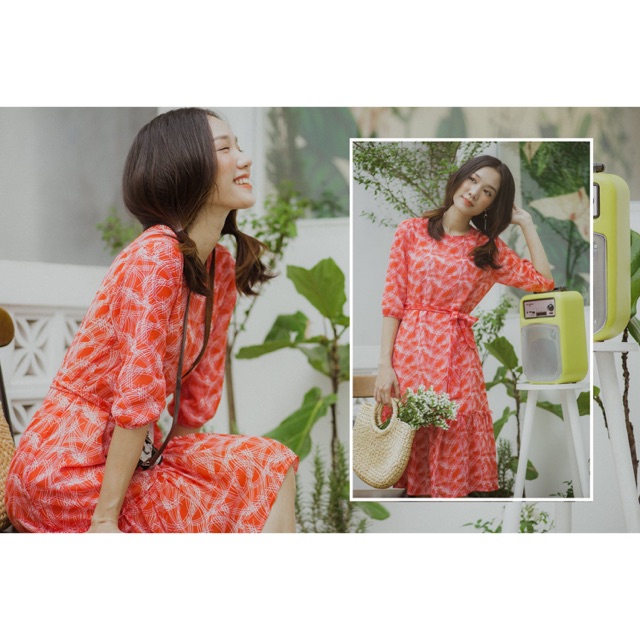 Đầm voan hoa nhí