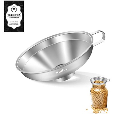 Bộ lọc phễu đóng hộp miệng rộng bằng thép không gỉ cấp thực phẩm Walfos