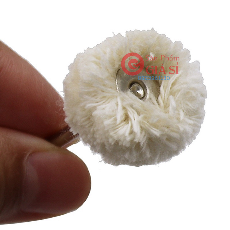 đầu đánh bóng hay len đánh bóng chân 2mm - đánh bóng bánh xe - mũi đánh bóng bằng vải ❤️freeship❤️