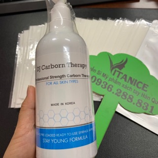 SET CO2 CHAI 500ML + 35 MẶT NẠ DJ CARBOXY CO2 THẢI ĐỘC