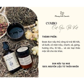 COMBO CỐT GỘI BỒ KẾT - Ủ XẢ BƯỞI DỪA ( Tặng dưỡng mi + xịt bưởi )