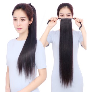 Tóc giả nữ cột thẳng 60cm 💖FREESHIP💖 buộc tóc giả, tóc giả buộc, Tóc cột đuôi thẳng 60cm