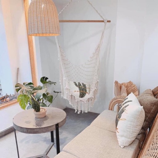 Ghế đu macrame (hình thật)