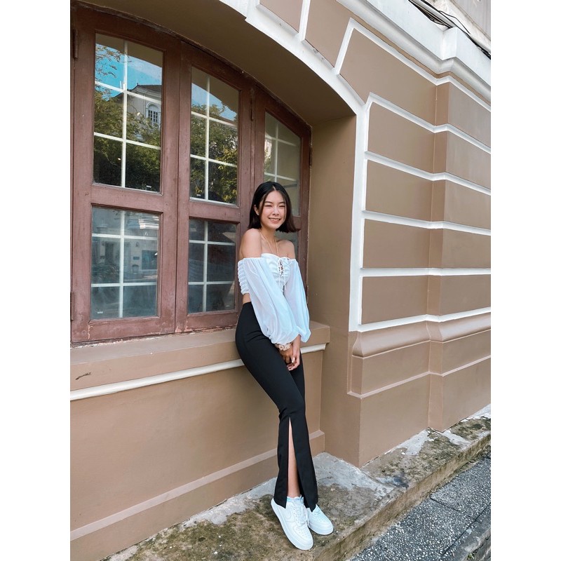 Abela Culottes quần ống loe xẻ tà | BigBuy360 - bigbuy360.vn