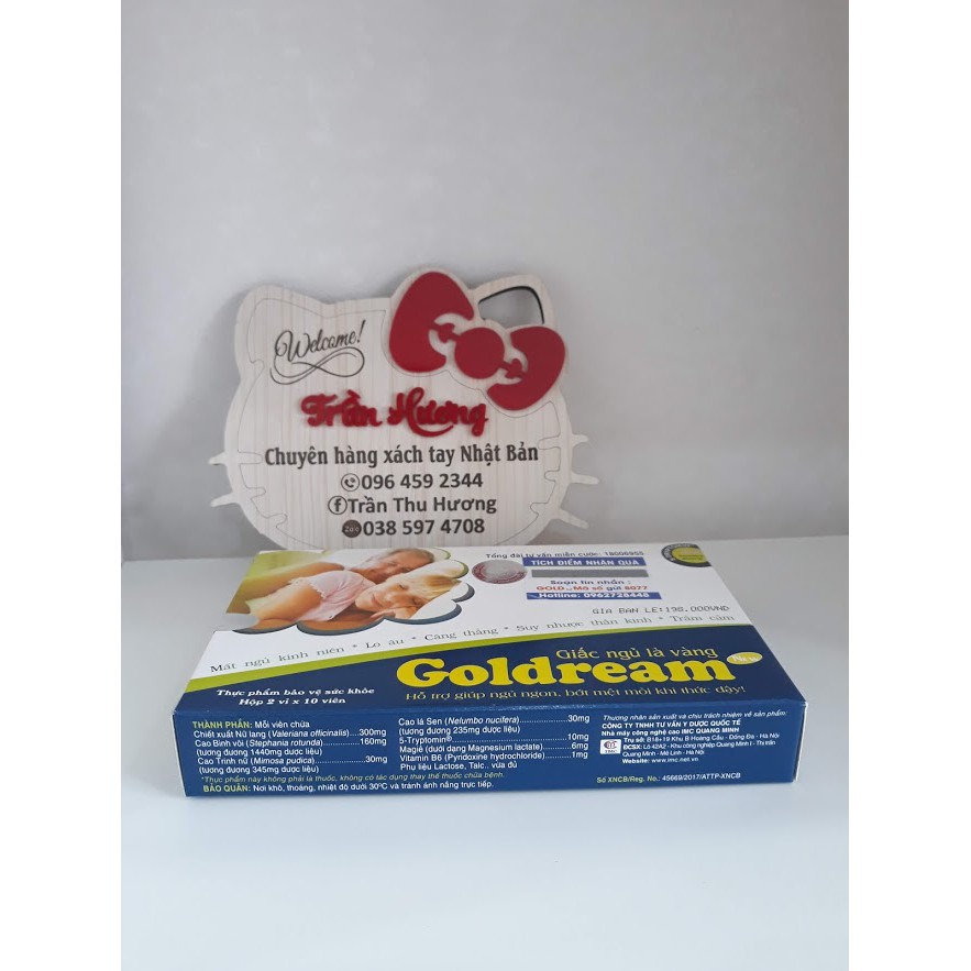 GOLDREAM NEW - HÀNG CHÍNH HÃNG - HỖ TRỢ CẢI THIỆN CHỨNG MẤT NGỦ KINH NIÊN