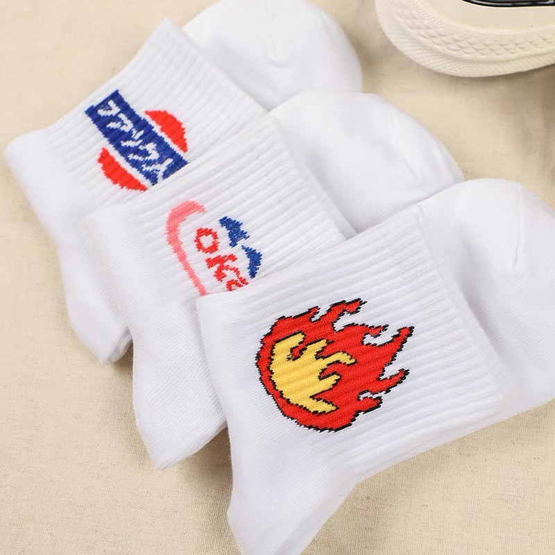 Tất cao cổ Nivamo vớ cổ cao in hình more than dope hàn quốc MT01