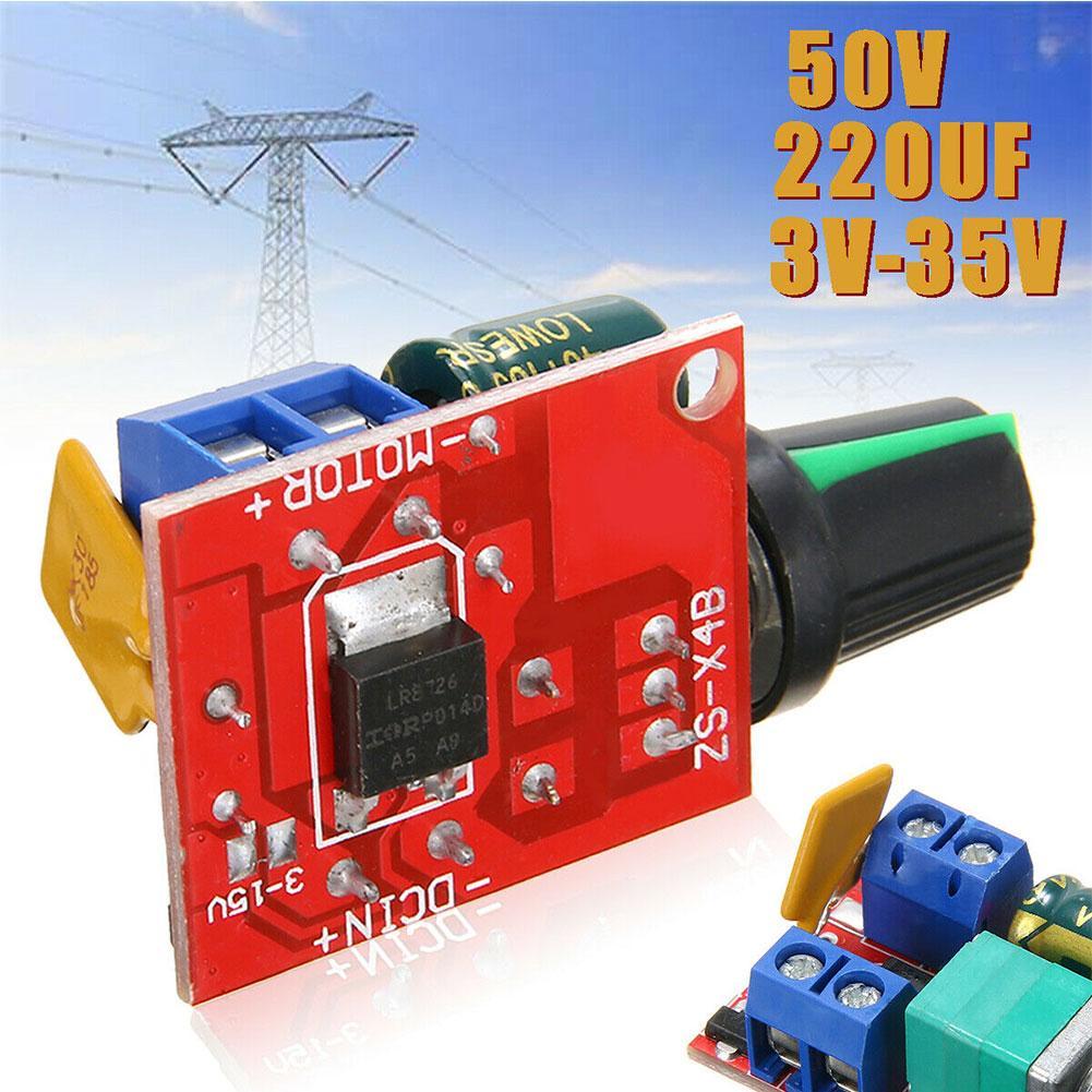 Bộ điều khiển tốc độ động cơ POWER 3-35v 12v 24v Pwm Dc Max 90w E1X7