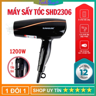 Máy sấy tóc sunhouse shd2306 - 3 chế độ - công suất 1200w , gấp gọn , chính hãng
