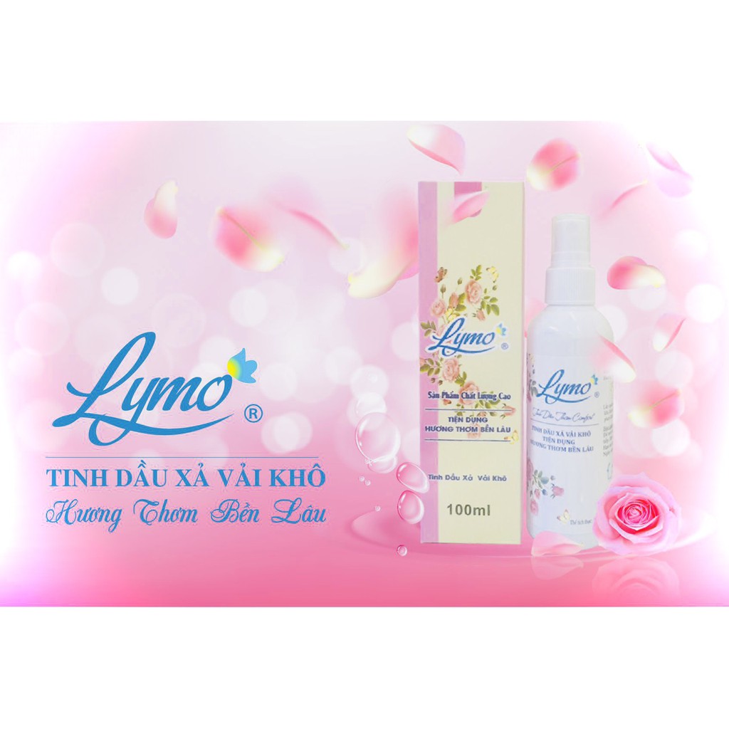 Nước Xịt Xả Vải Khô Lymo - tinh dầu xả vải khô Hương nước hoa 100ml