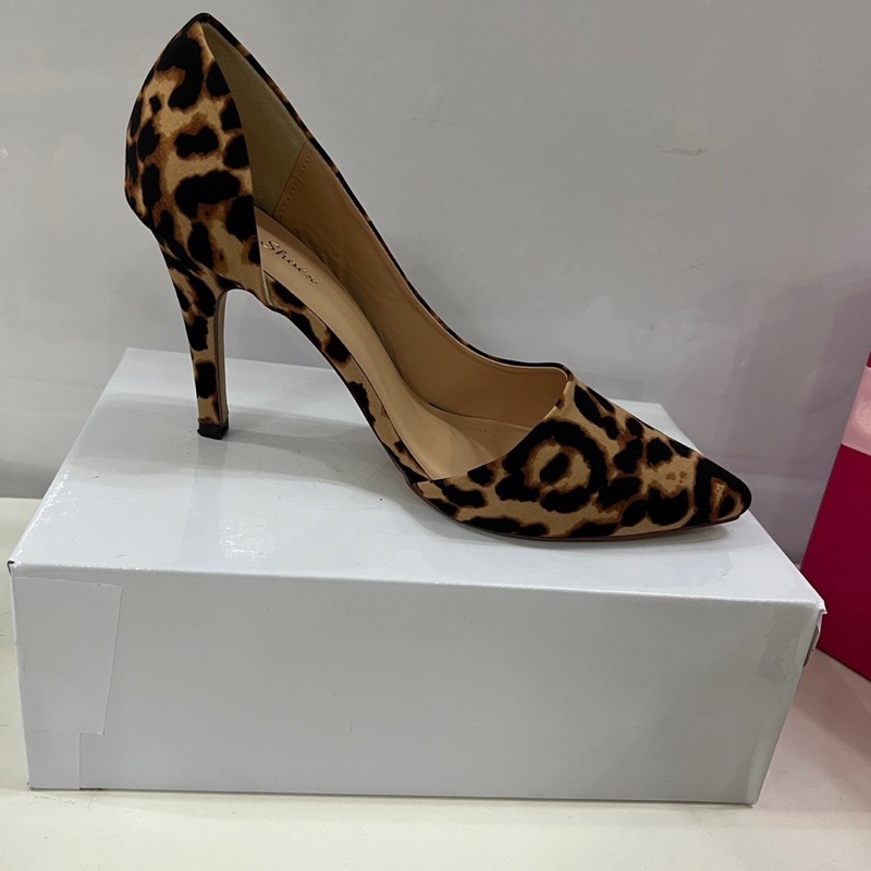 Giày cao gót khoét eo hoạ tiết da beo thời trang nữ sành điệu, đủ size TT185