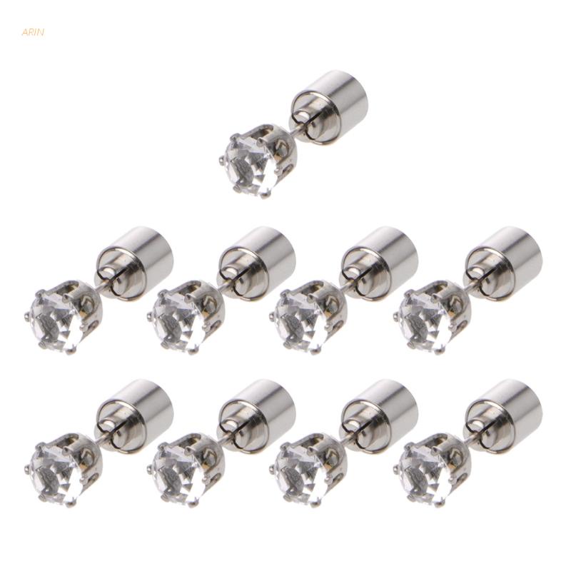 Khuyên tai đính kim cương có đèn LED nhấp nháy đổi màu được