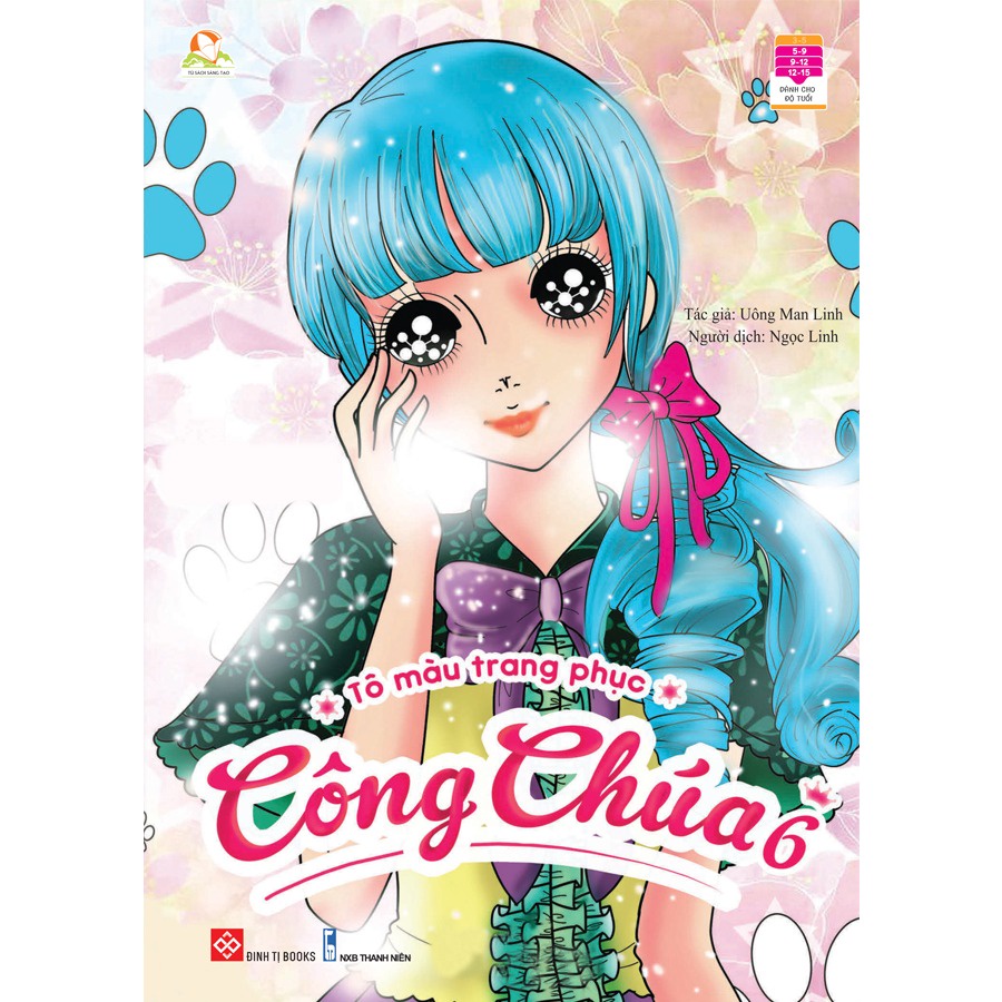 SÁCH - Bộ túi tô màu trang phục công chúa 1