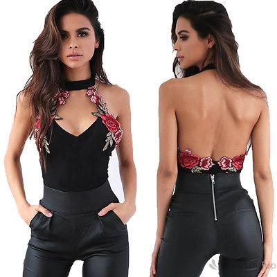 Bodysuit Sát Nách Cổ Chữ V Hoạ Tiết Thêu Cho Phái Nữ | BigBuy360 - bigbuy360.vn
