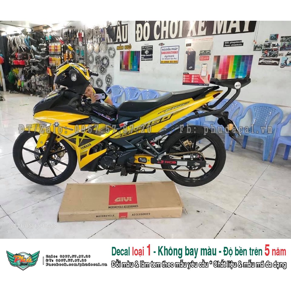 Tem rời xe Exciter 150 Mx vàng đen 2019 (A)