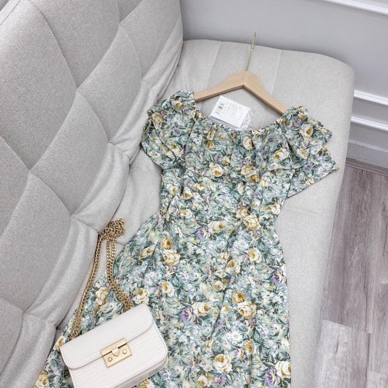 Đầm váy nữ xoè dài đi dự tiệc , Đầm maxi hoa trể vai hàng cao cấp | BigBuy360 - bigbuy360.vn