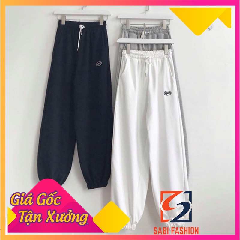 [VIDEO THẬT] Quần Jogger SPUN 2 Màu Unisex SABI SHOP FREE SIZE DƯỚI 60KG