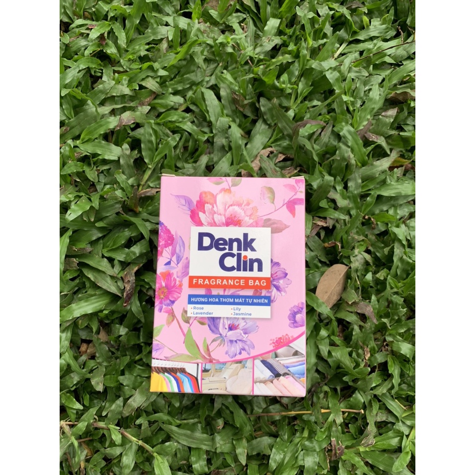 Túi thơm Denkclin mùi hoa thiên nhiên tỏa huơng thơm nhẹ nhàng thư giãn thanh lọc cơ thể treo trong tủ quần áo