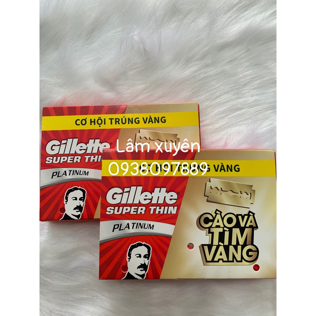 Dao lam♦️CHÍNH HÃNG♦️GILLETTE hộp 100 lưỡi siêu bén, thép không rỉ hàng chuyên nghiệp dành cho quý salon