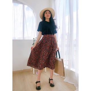 CHÂN VÁY HOA MIDI XINH XẮN