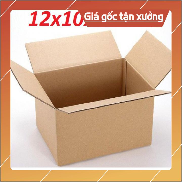 Combo 200 Thùng carton 12x10x5  đóng hàng,thùng giấy cod gói hàng, hộp bìa carton đóng hàng giá rẻ