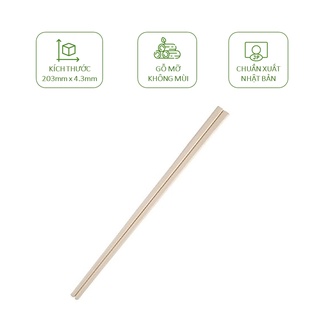 100 đôi đũa gỗ tách xuất Nhật dùng 1 lần