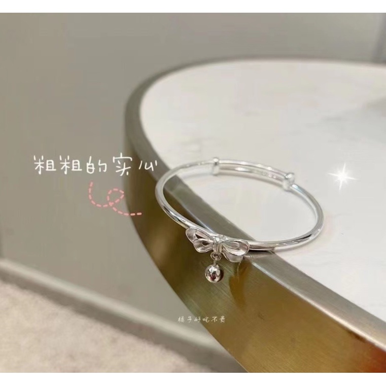 📛 RẺ VÔ ĐỊCH 📛 vòng tay, kiềng tay nơ màu bạc xinh xắn, dễ thương phong cách hàn quốc