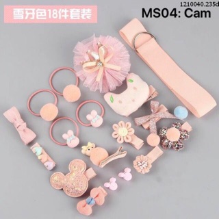 Set kẹp tóc 18 chi tiết cho bé