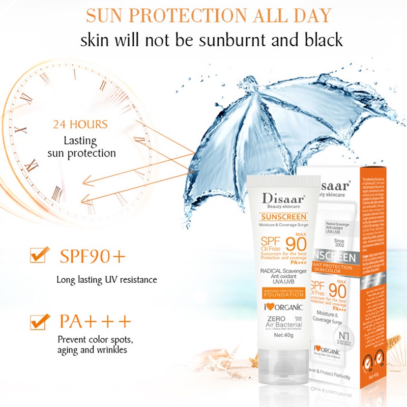 Kem chống nắng body SPF 50/SPF 90 Bảo Vệ Da Mặt Và Cơ Thể Chống Lão Hóa