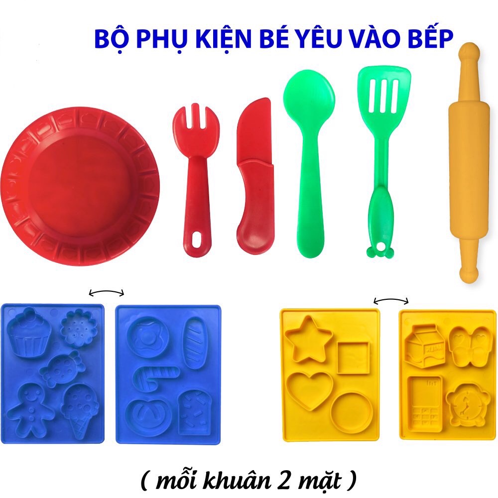 Combo Đất Nặn Từ Bột Mì An Toàn Cho Bé Hàng Vijago Việt Nam