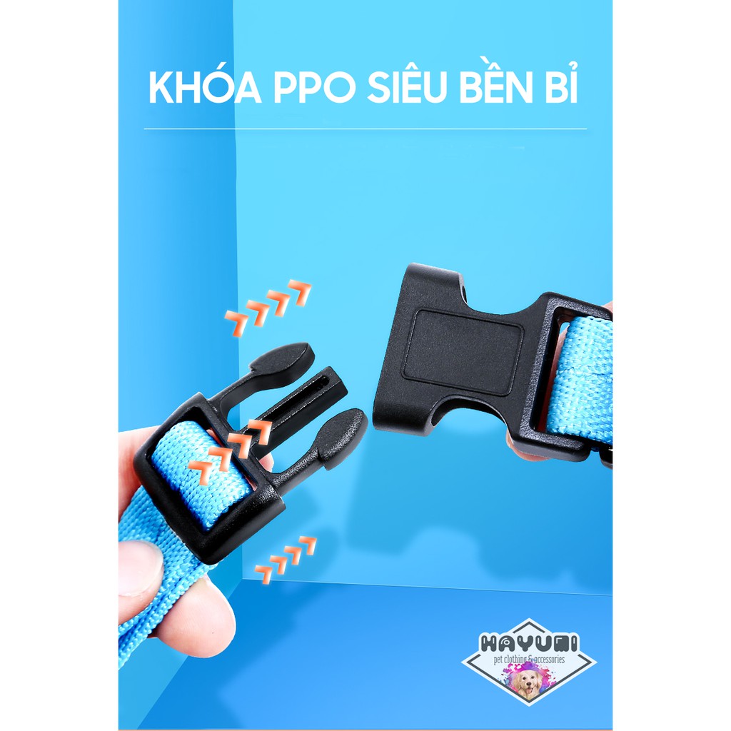 DÂY DẮT YẾM THÚ CƯNG CÓ ĐỆM CẦM TAY - HAYUMI PETS