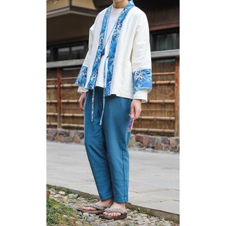 Áo Haori họa tiết sóng biển