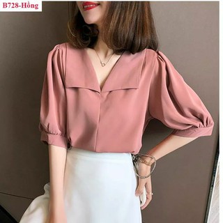 áo kiểu nữ ❤ freeship ❤ áo kiểu nữ dáng suông tay lỡ đẹp