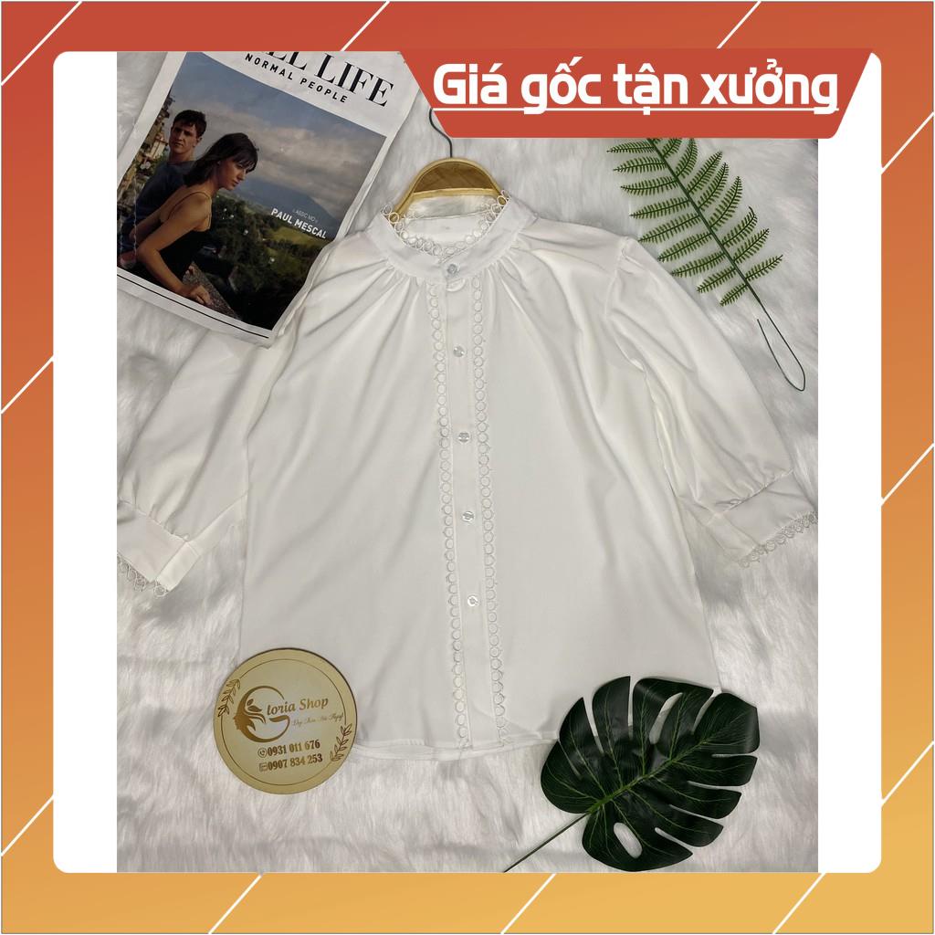 [Chất lượng số 1] Sơ Mi Lụa nữ Công Sở Viền Ren tay lỡ phù hợp với nhiều sự kiện | BigBuy360 - bigbuy360.vn