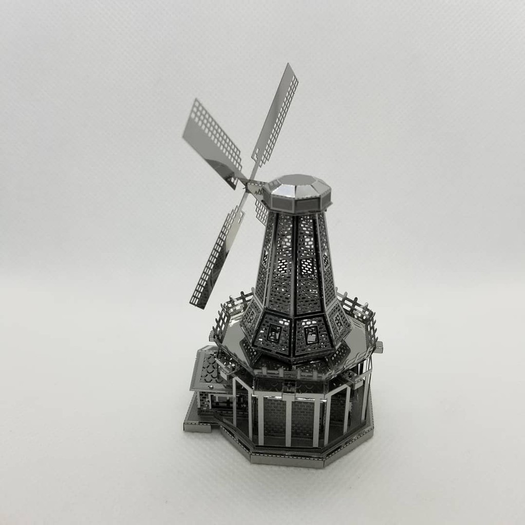 Mô Hình Kim Loại 3D Cối Xay Gió Hà Lan