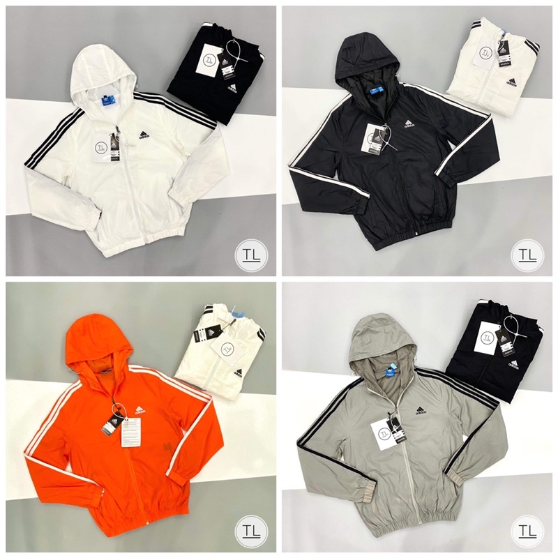 Áo Gió Khoác Nhẹ ADIDAS - Áo Khoác Gió Có Mũ Cho Nam - Áo Nam Chất Cao Cấp