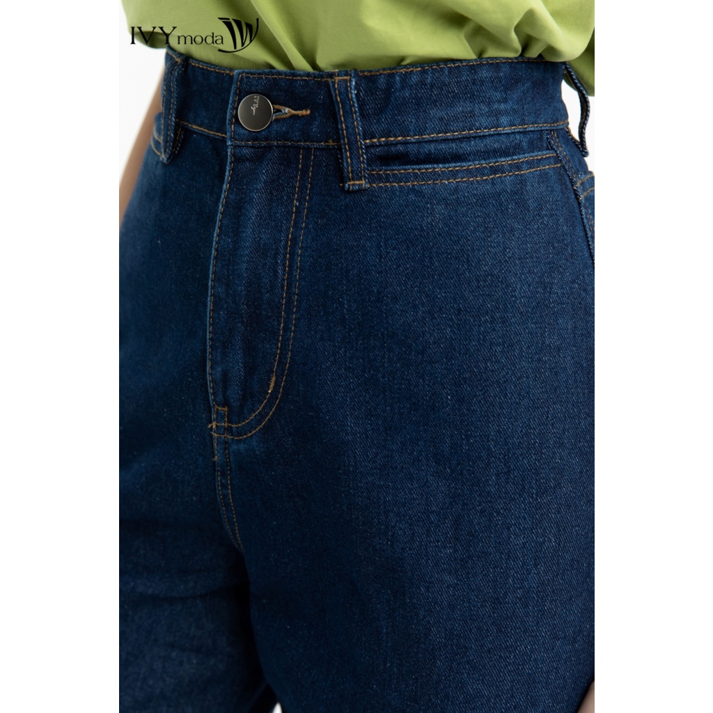 Quần Jeans nữ ống suông IVY moda MS 25B8905