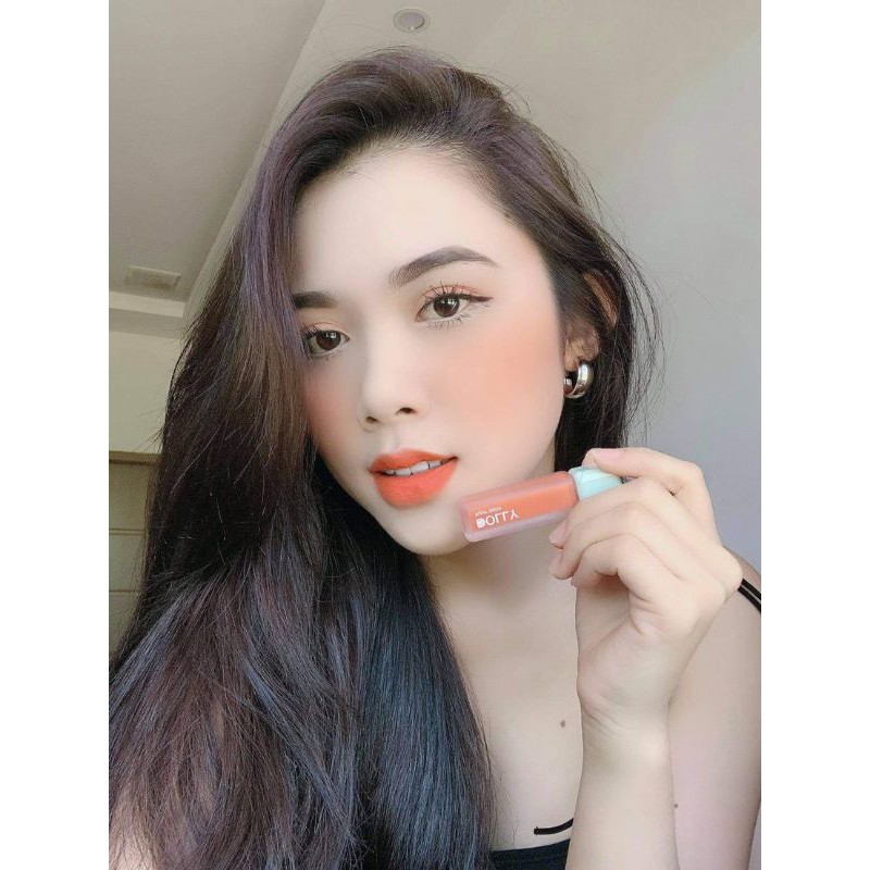 NEW Trend [ 07 Cam Sáng ] Son Kem Lì Dolly Super Matte Không Chì Màu Cam Sáng