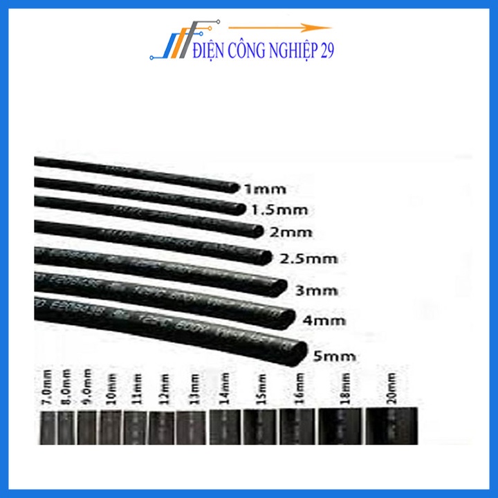 Gen Co Nhiệt Dài 1m Đủ Loại