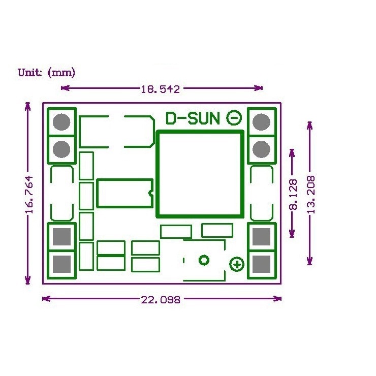 Bảng Mạch Hạ Áp Mini MP1584EN DC 0.8V -20V 3A Chuyên Dụng