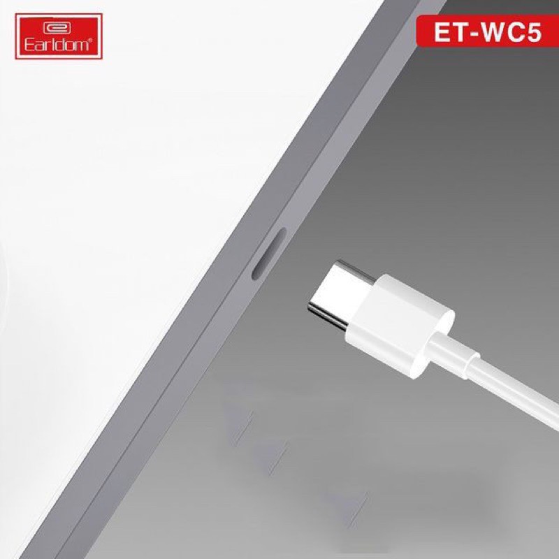 Đế sạc không dây 2 trong 1 vừa sạc iphone và cả đồng hồ apple wach, tai airpod công nghệ sạc điện nhanh Earldom wc5 KLH