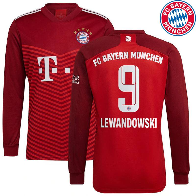 Năm 2021-2022 Bayern Munich F.C. Áo Thun Thể Thao Tay Dài Plus Size