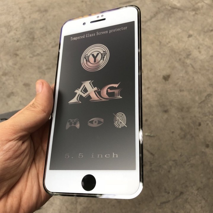 Kính Cường Lực Iphone A&G Chống Bám Vân, Full MÀn Cho Iphone 6/6s/6Plus/6sPlus/7/8/7Plus/8Plus/