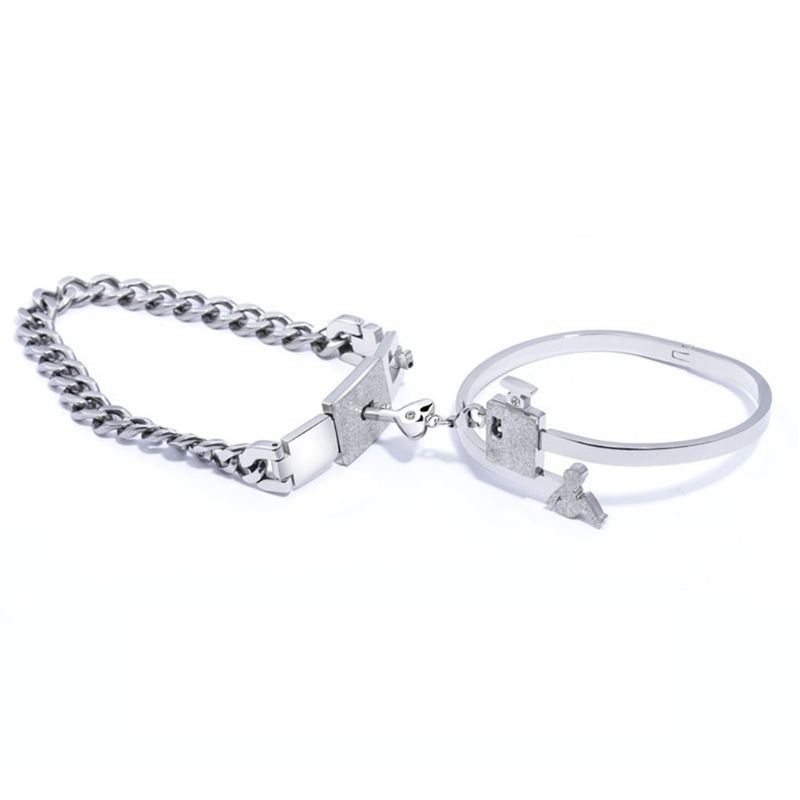 Vòng Đeo Tay 10ms His Hers Có Ổ Khóa Hình Trái Tim Cho Cặp Đôi